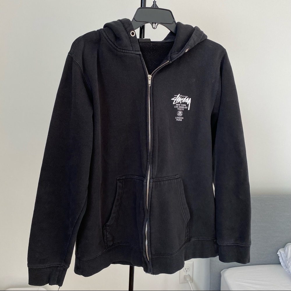 Stussy zip up hoodie